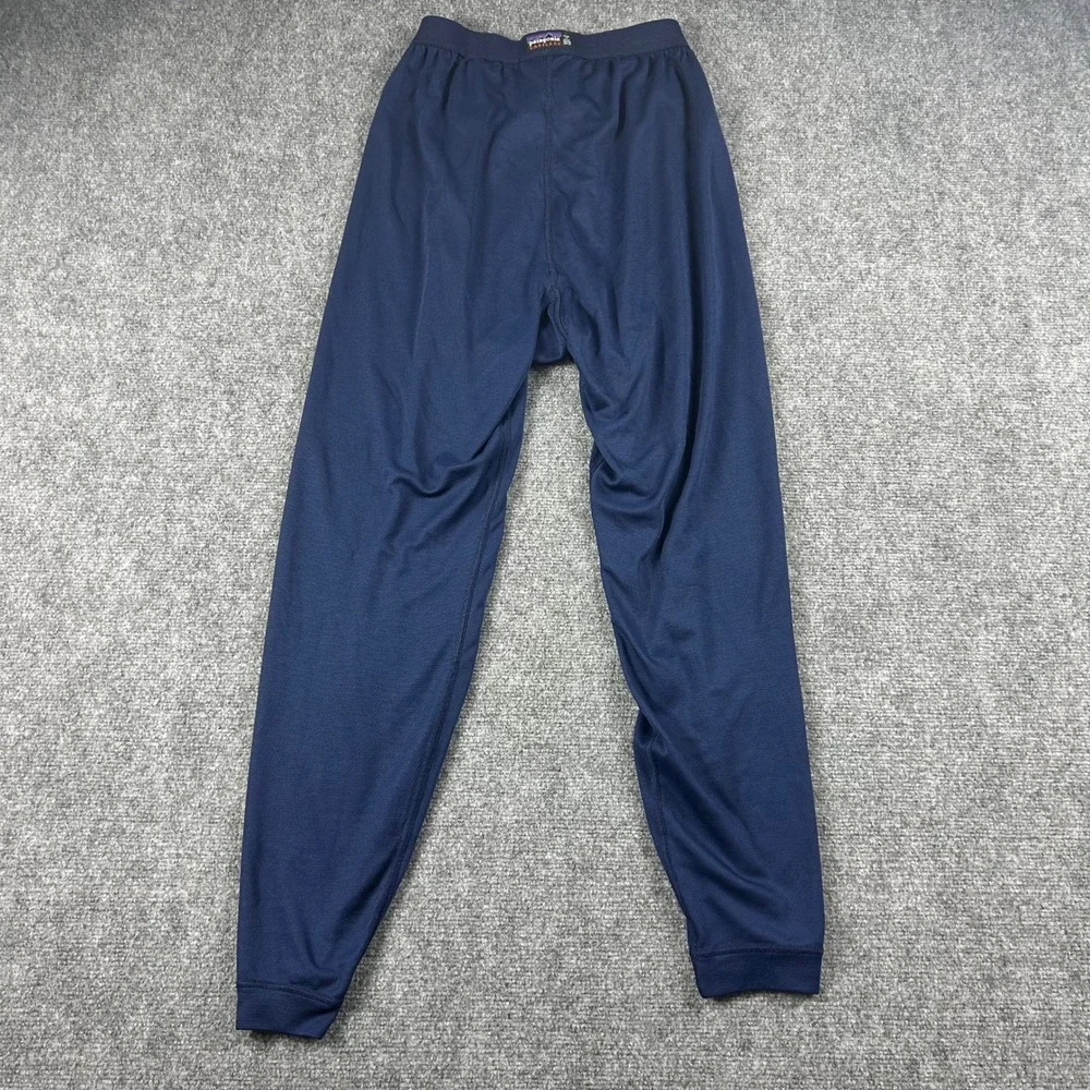 Patagonia Capilene Pants Mens L Navy Blue Base Layer Leggings Made‎ USA Thermal
